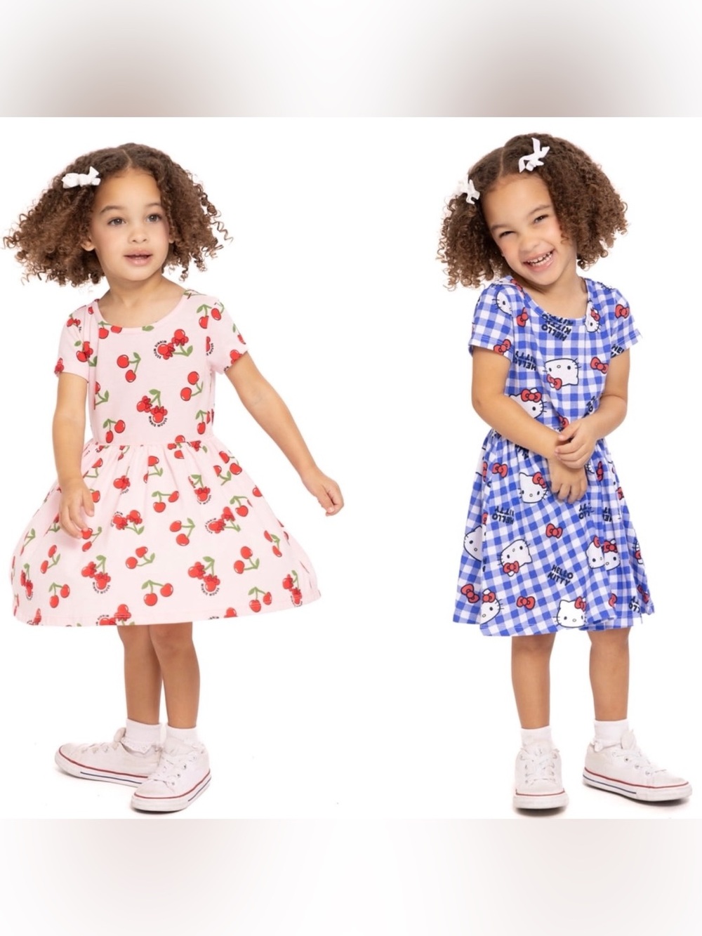 New! Bundle of 2 Disney Minnie Mouse and Hello Kitty Dresses Toddler Size 2T
